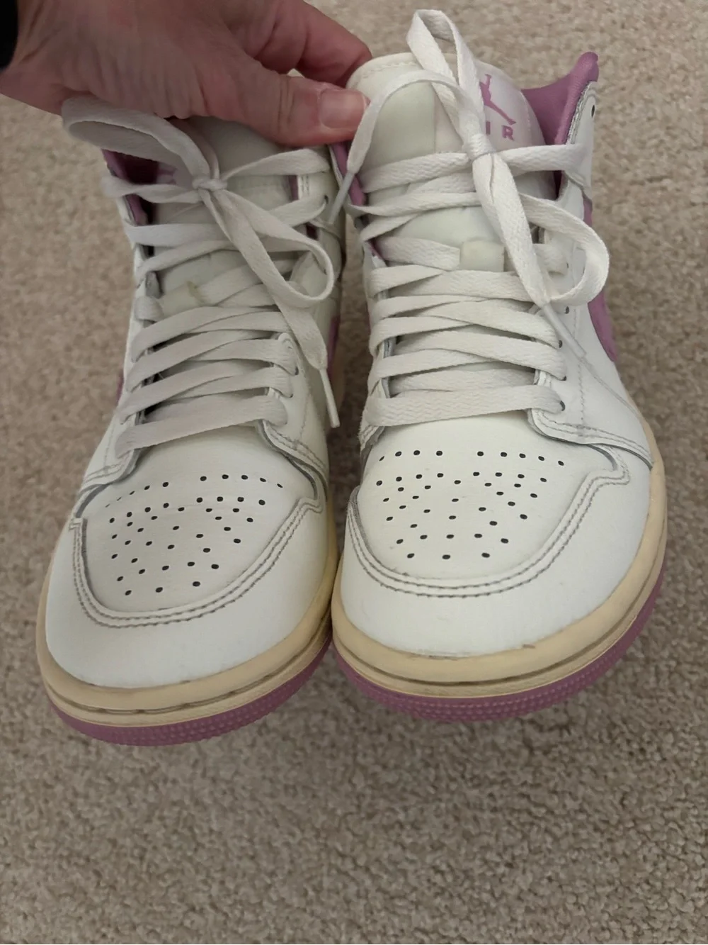 Nike Wmns Air Jordan 1 Mid shoes Women Casual BQ6472-162 size US 6.5